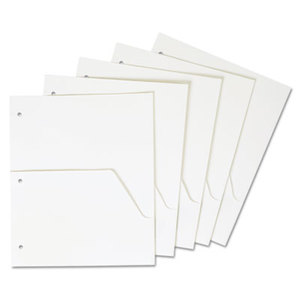 Cardinal Brands, Inc 60155 Untabbed Ring Binder Double Pocket Dividers, Letter, White, 5/Pack by CARDINAL BRANDS INC.