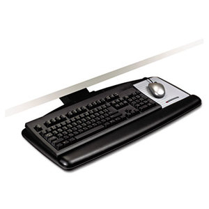 3M AKT91LE Easy Adjust Keyboard Tray With Standard Platform, 17-3/4" Track, Black by 3M/COMMERCIAL TAPE DIV.