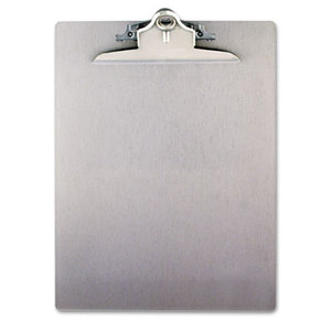 Aluminum Clipboard w/High-Capacity Clip, 1" Capacity, Holds 8 1/2 x 12, Silver by SAUNDERS MFG. CO., INC.