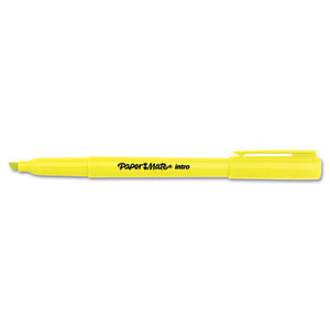 Sanford, L.P. 22725 Intro Highlighters, Chisel Tip, Fluorescent Yellow, 12/Pk by SANFORD