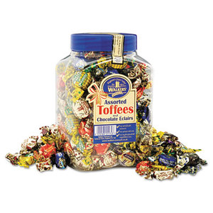 Assorted Toffee, 2.75lb Plastic Tub by WALKER'S NONSUCH LIMITED