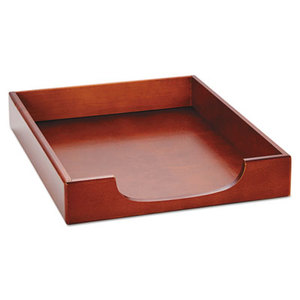 ROLODEX 23350 Wood Tones Letter Desk Tray, Wood, Mahogany by ROLODEX