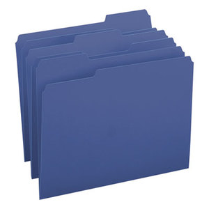 SMEAD MANUFACTURING COMPANY 13193 File Folders, 1/3 Cut Top Tab, Letter, Navy, 100/Box by SMEAD MANUFACTURING CO.