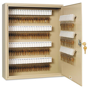 MMF INDUSTRIES 201916003 Uni-Tag Key Cabinet, 160-Key, Steel, Sand, 16 1/2 x 4 7/8 x 20 1/8 by MMF INDUSTRIES