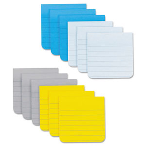 3M F330-12SSAL Full Adhesive Notes, 3 x 3, Ruled, Assorted New York Colors, 12/Pack by 3M/COMMERCIAL TAPE DIV.