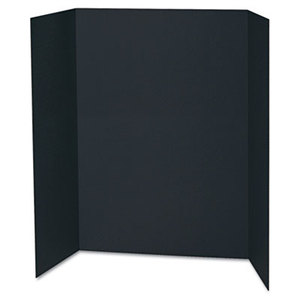 Spotlight Corrugated Presentation Display Boards, 48 x 36, Black, 24/Carton by PACON CORPORATION