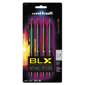 Sanford, L.P. 1838182 207 BLX Series Gel Pen, 0.7mm, Assorted, 4/Pk by SANFORD