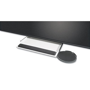 Kelly Computer Supplies 39180 Underdesk Keyboard Tray with Oval Mouse Platform, Black by KELLY COMPUTER SUPPLIES