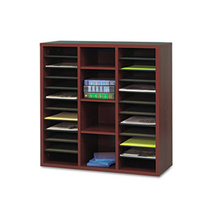 Safco Products 9441MH Apres Literature Organizer, 30 x 12 x 30, Mahogany by SAFCO PRODUCTS