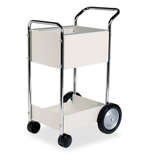 Fellowes, Inc 40924 Steel Mail Cart, 75-Folder Capacity, 20w x 25-1/2d x 39h, Dove Gray by FELLOWES MFG. CO.