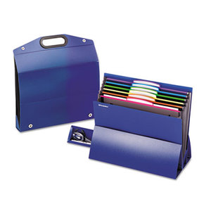 Cardinal Brands, Inc 51068 On the Go Desktop Stadium Style File, Six Pockets, Poly, Letter, Blue by ESSELTE PENDAFLEX CORP.