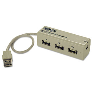 U227-FT3-R 3-Port USB 2.0 Hub with built-in File Transfer Capability by TRIPPLITE