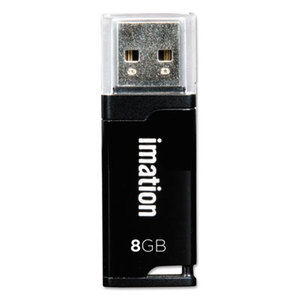 Imation Corp 66000115585 Classic USB 2.0 Flash Drive, 8GB, Black by IMATION