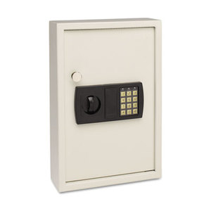 MMF INDUSTRIES 20101 Electronic Key Safe, 48-Key, Steel, Sand, 11 3/4 x 4 x 17 3/8 by MMF INDUSTRIES