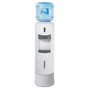 Hot and Cold Water Dispenser, 12 3/4" dia. x 39h, Ivory White by AVANTI