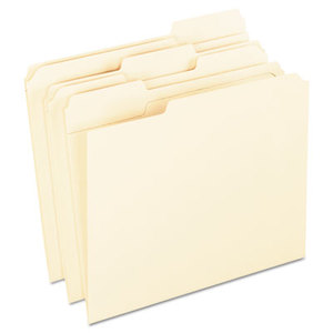 Cardinal Brands, Inc R7521/3 Reinforced Top Tab File Folders, 11 point Kraft, 1/3 Cut, Letter, 100/Box by ESSELTE PENDAFLEX CORP.