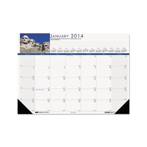 National Monuments Photographic Monthly Desk Pad Calendar, 18-1/2 x 13, 2016 by HOUSE OF DOOLITTLE