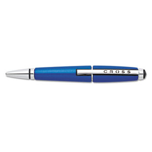 A. T. Cross Company AT0555-3 Edge Pen, 0.7 mm, Medium, Black Ink, Blue Barrel by A.T. CROSS COMPANY