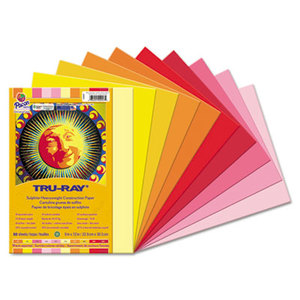 PACON CORPORATION 102947 Tru-Ray Construction Paper, 76 lbs., 9 x 12, Assorted, 50 Sheets/Pack by PACON CORPORATION