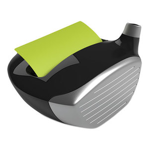Pop-Up Notes Golf Dispenser, 3 x 3, Golf Driver by 3M/COMMERCIAL TAPE DIV.