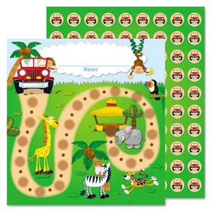 Carson-Dellosa Publishing Co., Inc CD-148004 Jungle Safari Mini Incentive Chart, 5 1/4w x 6h by CARSON-DELLOSA PUBLISHING