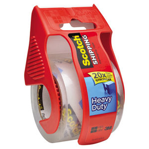 3M 142 3850 Heavy-Duty Packaging Tape in Sure Start Disp. 1.88" x 22.2yds, Clear by 3M/COMMERCIAL TAPE DIV.