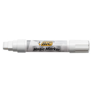 BIC MWXP11-WI Magic Marker Brand Window Markers, Jumbo Chisel, White by BIC CORP.