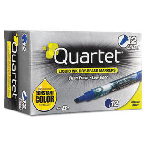 Quartet 5001-3M EnduraGlide Dry Erase Marker, Chisel Tip, Blue, Dozen by QUARTET MFG.