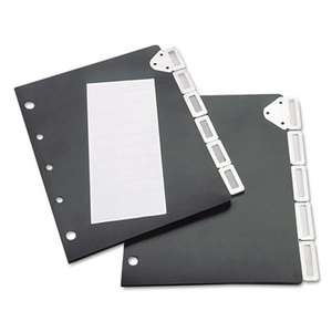 Tarifold, Inc 50401 Index Divider Set For Catalog Rack, 5-Tab Set, Black by TARIFOLD, INC.