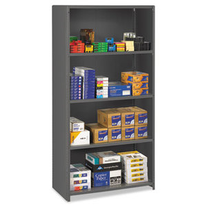 Tennsco Corp ESPC-1836 Closed Commercial Steel Shelving, Five-Shelf, 36w x 18d x 75h, Medium Gray by TENNSCO