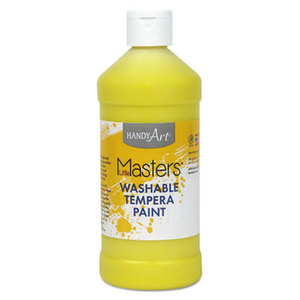 Washable Paint, Yellow, 16 oz by ROCK PAINT DISTRIBUTING CORP.