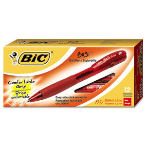 BIC BU311RD BU3 Retractable Ballpoint Pen, Bold, 1.0mm, Red by BIC CORP.