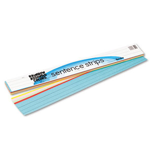 Sentence Strips, 24 x 3, Assorted Colors, 100/Pack by PACON CORPORATION
