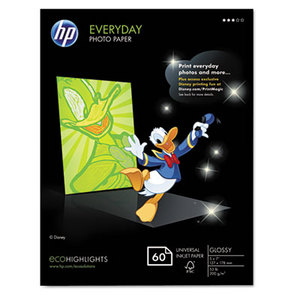 Hewlett-Packard CH097A Everyday Photo Paper, Glossy, 5 x7, 60 Sheets/Pack by HEWLETT PACKARD SUPPLIES