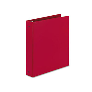 Avery 03410 Economy Non-View Binder with Round Rings, 11 x 8 1/2, 1 1/2" Capacity, Red by AVERY-DENNISON