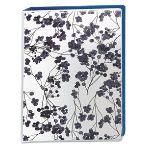 Avery 7771118444 Durable Mini Fashion Binder, 8 1/2 x 5 1/2, 1" Capacity, Floral/Navy by AVERY-DENNISON