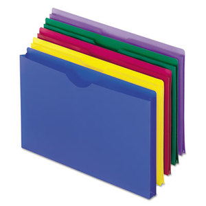 Cardinal Brands, Inc 50993 Expanding File Jackets, Legal, Poly, Blue/Green/Purple/Red/Yellow, 5/Pack by ESSELTE PENDAFLEX CORP.