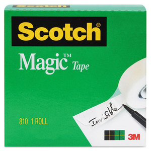 Magic Tape, 3/4" x 1000", 1" Core, Clear by 3M/COMMERCIAL TAPE DIV.