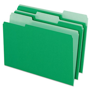 Cardinal Brands, Inc 1531/3BGR Colored File Folders, 1/3 Cut Top Tab, Legal, Green/Light Green, 100/Box by ESSELTE PENDAFLEX CORP.