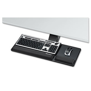 Designer Suites Compact Keyboard Tray, 19w x 9-1/2d, Black by FELLOWES MFG. CO.
