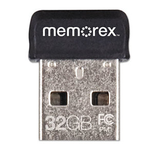 Micro TravelDrive USB 2.0 Flash Drive, 32 GB by MEMOREX