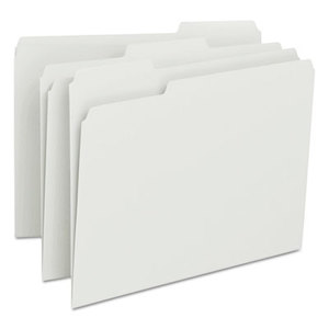 SMEAD MANUFACTURING COMPANY 12843 File Folders, 1/3 Cut Top Tab, Letter, White, 100/Box by SMEAD MANUFACTURING CO.