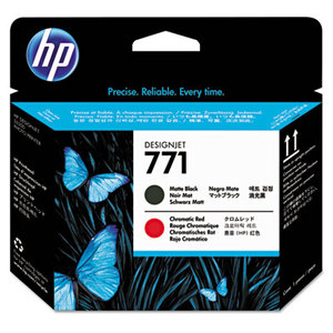 Hewlett-Packard CE017A CE017A (HP 771) Printhead, Matte Black, Chromatic Red by HEWLETT PACKARD