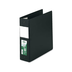 SAMSILL CORPORATION 14380 Clean Touch Antimicrobial Locking Round Ring Binder, 11 x 8-1/2, 3" Cap, Black by SAMSILL CORPORATION