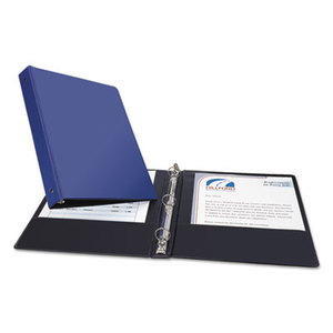 Avery 03300 Economy Non-View Binder with Round Rings, 11 x 8 1/2, 1" Capacity, Blue by AVERY-DENNISON