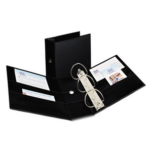 Avery 07901 Durable Binder with Two Booster EZD Rings, 11 x 8 1/2, 5", Black by AVERY-DENNISON