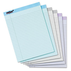 Prism Plus Colored Legal Pads, 8 1/2 x 11 3/4, Pastels, 50 Sheets, 6 Pads/Pack by TOPS BUSINESS FORMS