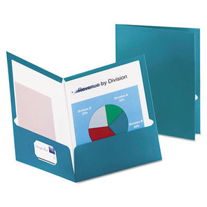 ESSELTE CORPORATION 5049561 Two-Pocket Laminated Folder, 100-Sheet Capacity, Metallic Teal by ESSELTE PENDAFLEX CORP.