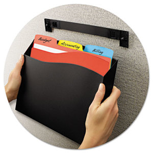 Avery 73515 Cubicle Wall File Pocket, 12 1/2 x 1 3/8 x 9 1/2, Black by AVERY-DENNISON