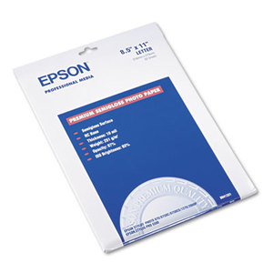 Epson Corporation S041331 Premium Photo Paper, 68 lbs., Semi-Gloss, 8-1/2 x 11, 20 Sheets/Pack by EPSON AMERICA, INC.